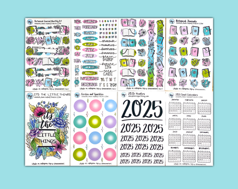 2025 Botanical Sticker Bundle!