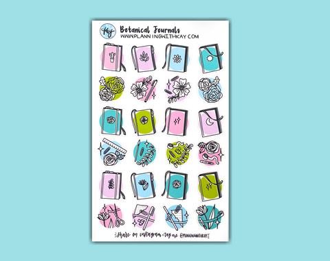 DIGITAL DOWNLOAD Botanical Journals (3 colors available!)