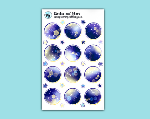 DIGITAL DOWNLOAD Circles and Stars