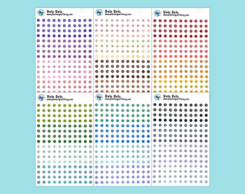 DIGITAL DOWNLOAD Date Dots (6 color variations!)