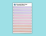 DIGITAL DOWNLOAD Horizontal Washi Strips (8 colors available!)