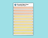 DIGITAL DOWNLOAD Horizontal Washi Strips (8 colors available!)