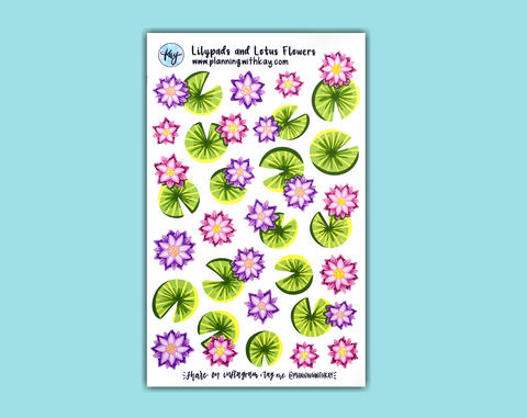 DIGITAL DOWNLOAD Lilypads and Lotus Flowers