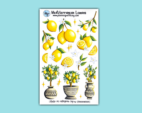 DIGITAL DOWNLOAD Mediterranean Lemons